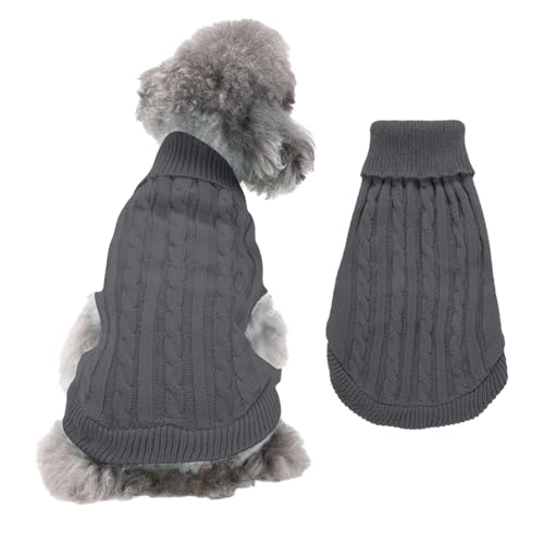 FEimaX Hundepullover Haustier Katze Hund Pullover Winter Warmer Sweater für Kleine Mittelgroße und große Hunde Katzen Welpen Strickpullover Kleidung Mantel Kostüm von FEimaX