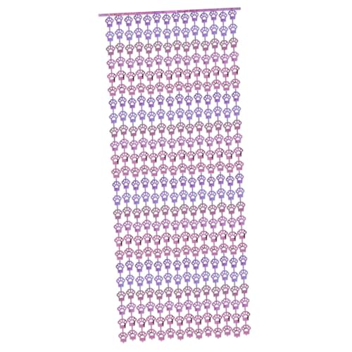 Cats Dogs Pfoten Metallic Larkee Folie Randplatten Vorhang 3.28x6.56ft Für Haustierparty Dekorationsthemen Geburtstagsfeier Hochzeit von FGDTREE