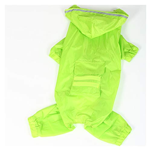 FGVHJOJXA Hunde-Regenmantel Overalls Hunde-Regenmantel Haustiermantel im Freien wasserdicht for große und mittlere Hunde geeignet(Color:Green,Size:4XL) von FGVHJOJXA