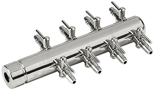 FIAP AIR ACTIVE Distributor 8 x 6 - Luftverteiler - 8 Abgänge 4 mm - Eingang 18 mm - Luftausströmer - Verteiler - aus Metall - Teichbelüftung - Zubehör von FIAP