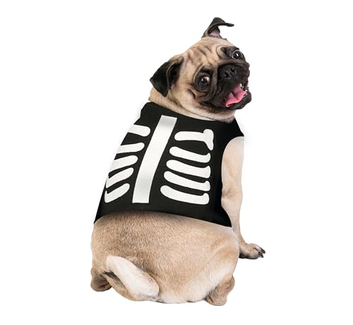 FIESTAS GUIRCA | Skelettkostüm für Haustiere (S/Hund) - Tunika für Hunde - Halloween- und Karnevalskostüme für Haustiere - Ideal für Skelettkostümpartys - Schwarz und Weiß FIESTAS GUIRCA | Skelettkostüm für Haustiere (S/Hund) - Tunika für Hunde - Halloween- und Karnevalskostüme für Haustiere - Ideal für Skelettkostümpartys - Schwarz und Weiß von FIESTAS GUIRCA