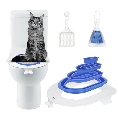 FIFIPETS Katzentoilette Trainingsset, Kunststoff Sandkasten Matte Katzentrainer Katzentoilette Reinigung Hygienische Haustierversorgung (2024) von FIFIPETS