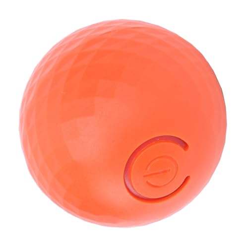 FILFEEL Interaktives Hundeballspielzeug, Mentaler Stimulator, Wiederaufladbarer Automatischer Rollball, für Kleine Mittelgroße Welpen, 4 Stunden Spielzeit, Sicheres Kauerlebnis, (ORANGE) von FILFEEL