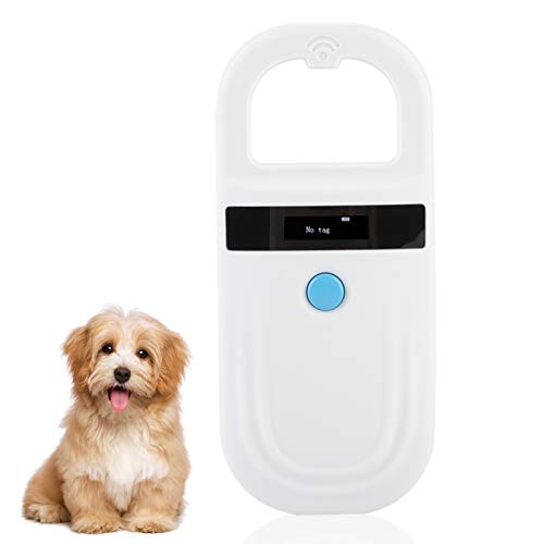 FILFEEL Pet Microchip Scanner, FDX-B (ISO11784 / 85) / EMID Pet Microchip Reader Wiederaufladbarer Tierchip-ID-Tag-Scanner (weiß) von FILFEEL