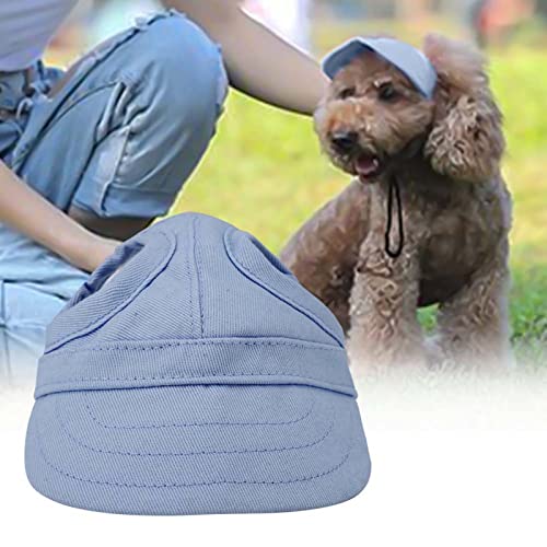 Verstellbare Haustier-Baseballkappe mit UV-Schutz für Hunde und Katzen, Leichte Sonnenhaube aus Segeltuch, Atmungsaktives Design, Geeignet für Outdoor-Aktivitäten (M) von FILFEEL