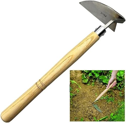 FINPAN Japanisches Gartenwerkzeug- Handhacke/Sicherheit Sichel ist perfekt zum Jäten und Kultivieren (Länge: 34,5 cm) von FINPAN