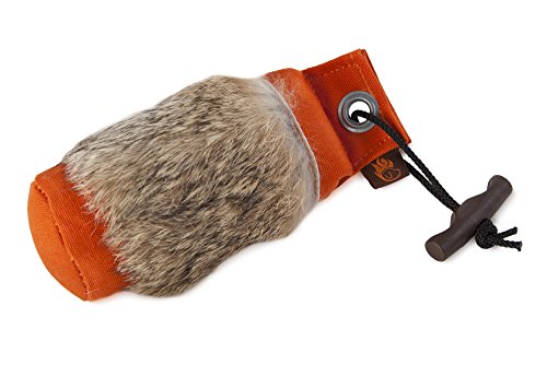 Firedog Standard Dummy orange mit Kaninchenfellring (250g) von FIREDOG