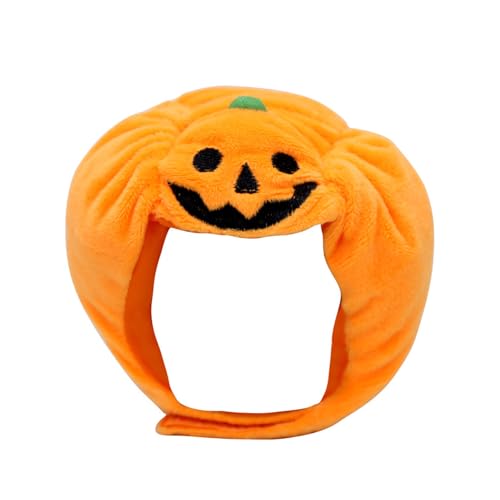 FIRSTXIU Halloween Haustier Kürbisse Haustier Kopfschmuck Schönes Hundekatzen Kostümzubehör Für Festivalpartys von FIRSTXIU