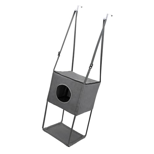 FIRSTXIU Katzenhängematte 3-stöckig An Der Tür Montiert Mit Sicheren Gurten Zum Aufhängen Reihenhaus 3 Ebenen Erhöhte Bettauflage Für Zuhause von FIRSTXIU