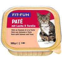 FIT+FUN Adult Paté Lachs & Forelle 16x100 g von FIT+FUN