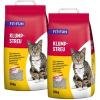 FIT+FUN Katzenstreu klumpend 2x20 kg von FIT+FUN