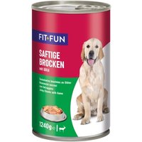 FIT+FUN Nassfutter Hund Audlt, Ragout, Wild 6x1,24 kg von FIT+FUN