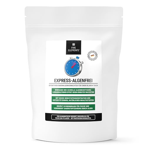 FIVE ELEMENTS® Express-Algenfrei | hochwirksamer Fadenalgenvernichter für einen klaren und gesunden Teich | Granulat | 1,5 kg von FIVE ELEMENTS