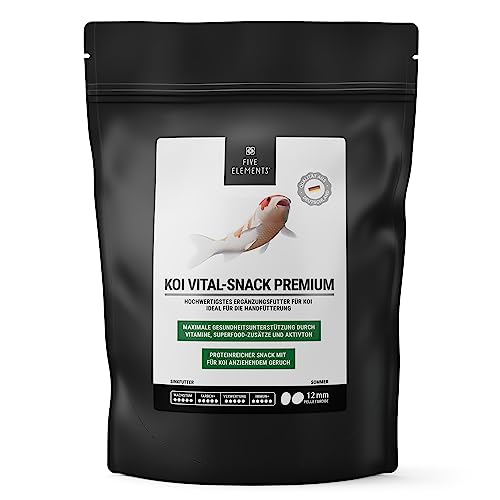 FIVE ELEMENTS® Koi Vital-Snack Premium | 1,4 kg | optimal als Leckerli zur Handfütterung | hochwertigstes Protein-Ergänzungsfutter für Koi | sinkend von FIVE ELEMENTS