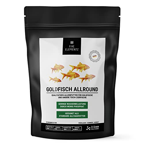 FIVE ELEMENTS Goldfisch Allround | 1,4 kg | qualitatives Alleinfutter für Goldfische | mit wertvollen Vitaminen | wenig Phosphat von FIVE ELEMENTS