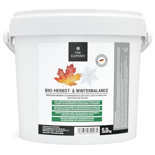 FIVE ELEMENTS Bio-Herbst & Winter-Balance 5 kg | Abbau organischer Belastungen | Teichklärer & sicheres Fisch-Überwintern | weniger Algen im Frühjahr | aktiviert Teichbiologie von FIVE ELEMENTS