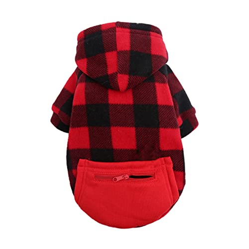 1Stk Haustier Mantel weihnachtsmantel weihnachtsjacket Hundekleidung Mädchen Kleidung für Welpenmädchen weihnachtsdeko Winter Warmer Haustiermantel Weihnachtskleidung für Haustiere FIXOSHEE von FIXOSHEE