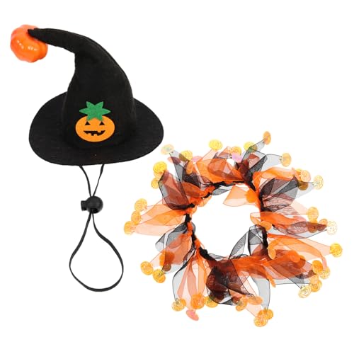 FIXOSHEE 1 Set Halloween Hut Lustiger Katzenhut Party Haustierkostüm Zubehör Hundeparty Halloween Hundehut Party Haustierzubehör Halloween Kostüme Kleines Hundekostüm Welpen Party von FIXOSHEE