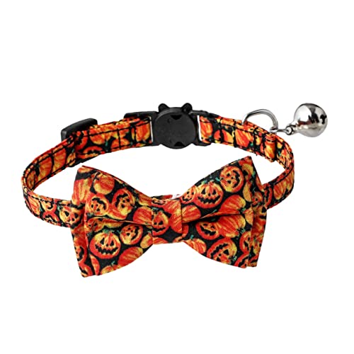 FIXOSHEE 1 Stück Halloween Halsband Mit Schleife Für Jungen Verstellbare Haustier Halskette Kleines Kostüm Katzenband Halskette Katzenhalsband Abtrünnige Hundehalsbänder Für Große von FIXOSHEE