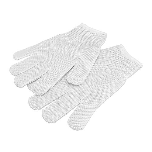 FIXOSHEE 2 Paar Papageienresistente Handschuhe Stahldrahthandschuh Vogeltrainingshandschuhe Haustiertrainingsschutzhandschuhe Kauschutzhandschuhe Glvoes Vögel Polyester Weiß von FIXOSHEE