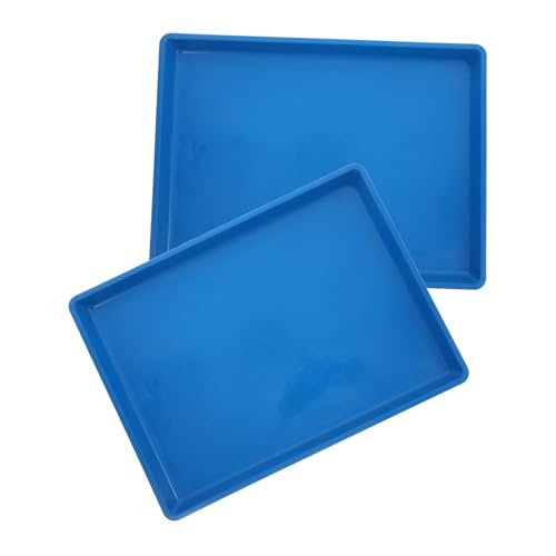 FIXOSHEE 2 Stück Haustierkäfig Tablett Kleine Hundekäfig Tablett Vogel Töpfchen Tablett Hundekäfig Tablett Hundekäfig Tablett Ersatz Katzentoilette Sittich Toilettenpfanne Käfig von FIXOSHEE