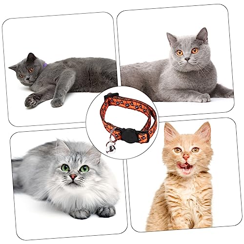 FIXOSHEE 4 Stück Haustierhalsband Halloween-Haustierhalsbänder Zubehör für Hundehalsbänder Halloween-Partykleidung Halloween-Haustierbekleidung Welpenhalsband Halloween-Katzenhalsband Stoff von FIXOSHEE