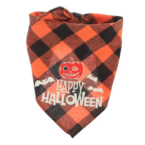 FIXOSHEE Dreieckstuch Für Haustiere Zartes Hundebandana Entzückendes Kätzchenbandana Praktisches Katzenbandana Haushalts-kätzchen-Bandana Festival-haustierbandana Orange Baumwolle Polyester von FIXOSHEE