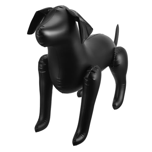 FIXOSHEE Haustierbekleidungsmodell Hund Haustier-skulptur Kleiderständer Für Tierhandlungen Schaufensterpuppen Ausstellungsmodell PVC Black von FIXOSHEE