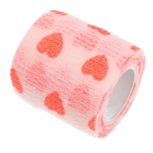 FIXOSHEE Haustierschutzverband Haustier Verband Tierband für Hundebeine Selbsthaftender Verband Hund Wickeln Bandage für Tiere Hundewickel Haustierverband Selbstklebende Bandage Vlies rot von FIXOSHEE