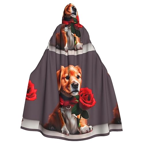 FInpan Gentleman-ähnlicher Hundeponcho, Halloween-Kapuzenumhang, für Damen und Herren, Halloween, Verkleidungsparty, Cosplay-Kostüme von FInpan