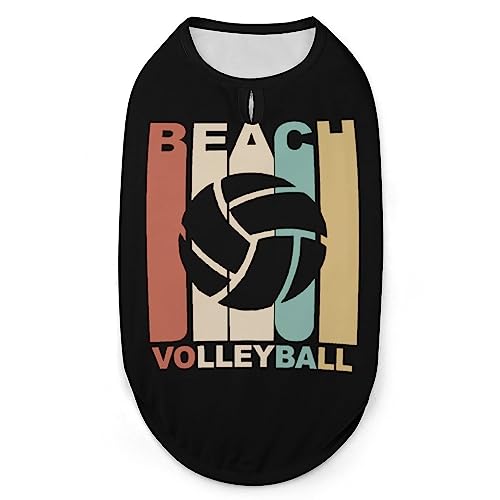 Beachvolleyball Hundehemd, Sommer-T-Shirt für Haustiere, weiches, ärmelloses Tanktop, Haustierkleidung, formelle Kleidung für alle Welpen und Katzen, Größe S von FJQWKLF