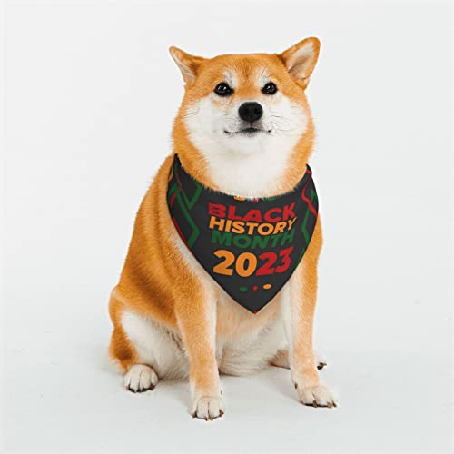 Black History Month Verstellbare Hundekostüme, Bandana-Passform, dreieckig, wendbar, Doppel-Design, Haustier-Schal, Größe S von FJQWKLF