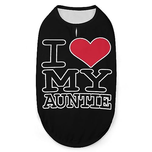 Iovey Auntie Hundehemd, Sommer-T-Shirt für Haustiere, weiches, ärmelloses Tanktop, Haustierkleidung, formelle Kleidung für alle Welpen und Katzen, Größe S von FJQWKLF