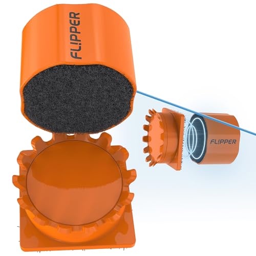 FL!PPER Flipper Pico 2-in-1 Magnetischer Algenschrubber für Aquarien, Orange von FL!PPER