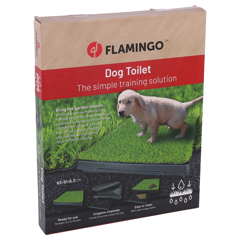 FLAMINGO Hundetoilette mit Kunstrasen - Toilettenbox & Rasenmatte FLAMINGO Hundetoilette mit Kunstrasen - Toilettenbox & Rasenmatte von FLAMINGO