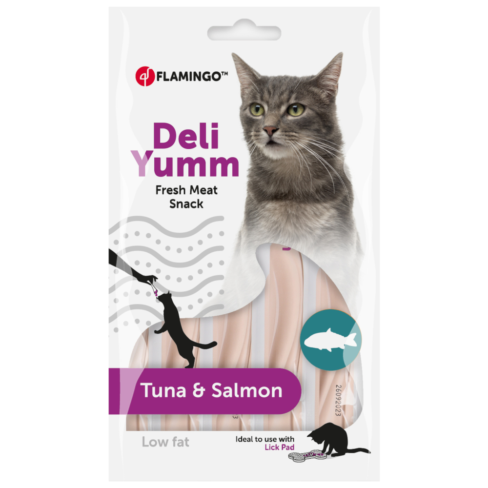 Flamingo Deli Yumm Paste - mit Thunfisch & Lachs (5 x 14 g) von FLAMINGO