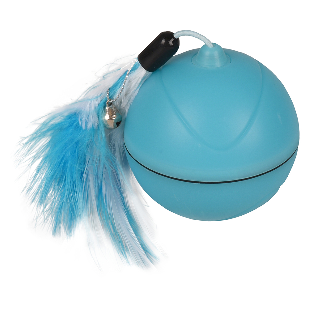 Flamingo Katzenspielzeug LED Ball Mechta - 1 Stück, blau von FLAMINGO