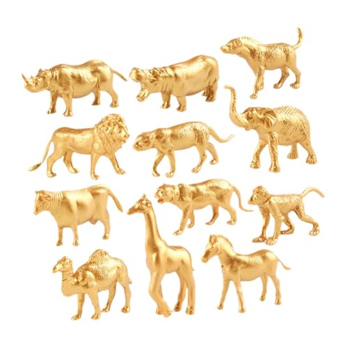 FLCPJGV Modell Tiere Figuren für Kinder, pädagogisches Spielzeug zur Förderung von Fähigkeiten, 12pcs A von FLCPJGV