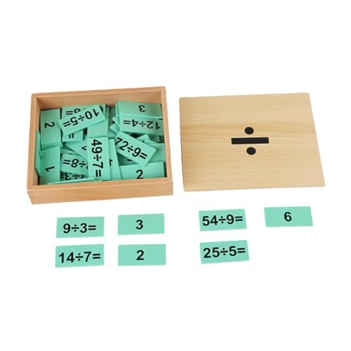 FLCPJGV Montessori Mathematikspielzeug, Holzbox für Kopfrechnen, Lernspielzeug für Kinder im Vorschulalter, Division von FLCPJGV