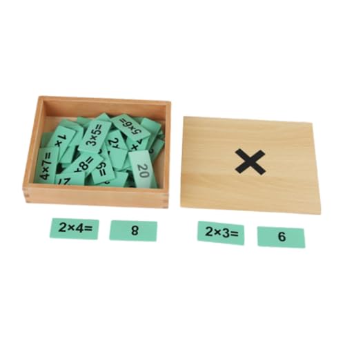 FLCPJGV Montessori Mathematikspielzeug, Holzbox für Kopfrechnen, Lernspielzeug für Kinder im Vorschulalter, Multiplikation von FLCPJGV