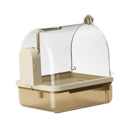 FLCPJGV Vogelbad für Exotische Vögel, Automatische Reinigungsfunktion, Kaffee FLCPJGV Vogelbad für Exotische Vögel, Automatische Reinigungsfunktion, Kaffee von FLCPJGV