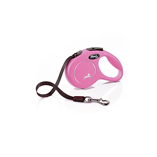 flexi New Classic XS Gurt 3 m pink für Hunde bis 12 kg von flexi