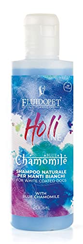 FLUIDOPET Holi Line Schampoo blau Naturshampoo für Weißmantel Hunde 200ml von FLUIDOPET