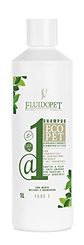 Shampoo EcoPet @ 1 – Phase 1 – Seboequilibrante und Entfetter 1000 ml. von FLUIDOPET