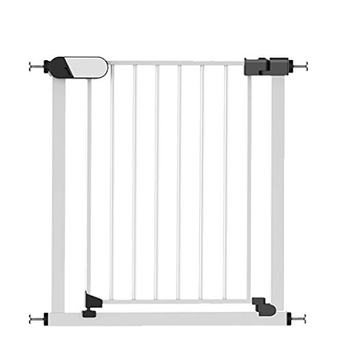 FLYIFE Haustier-Laufgitter, Metall-Sicherheitsgitter, Doppelverriegelungs-Treppengitter Für Schlafzimmer, Wohnzimmer, Küche, Treppenhaus-Baluster/High76Cm/96-103Cm von FLYIFE