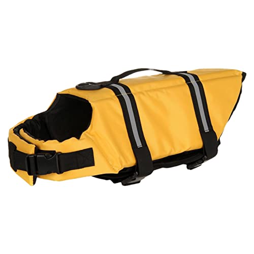 FOCCAR Hunde-Schwimmweste | Schwimmweste Sicherheitsschwimmweste - Welpen-Schwimmweste, Haustier-Badeanzug, Rettungsgriff, reflektierend, Schwimmen für kleine und mittelgroße Hunde, Bootfahren Ruftup von FOCCAR