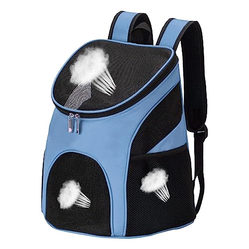 Faltbarer Katzenrucksack - Atmungsaktiver Welpenrucksack - Atmungsaktiver Welpenrucksack Hundetragerucksack Tragbarer Anti-Schock Breiter Schultergurt für Reisen Foccar von FOCCAR