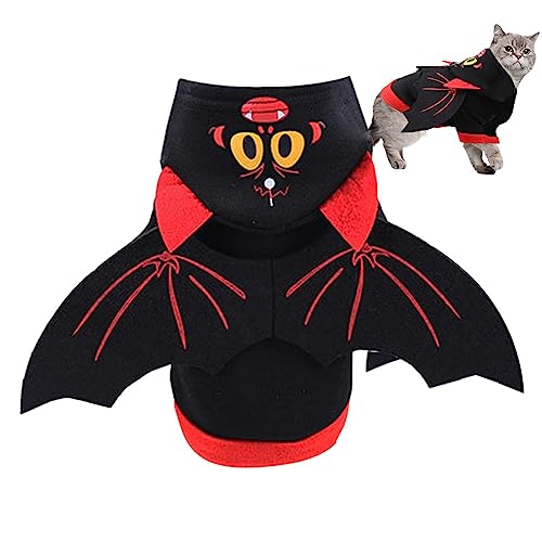 Haustier Fledermausflügel Kleidung | Fledermausflügel Katzenkostüm Anzug für Halloween | Weiche Haustier Fledermausflügel Halloween Outfits für Cosplay, Halloween Haustier Fledermaus Kostüm für Katze von FOCCAR