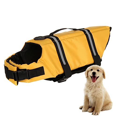 Hunde-Schwimmweste, Haustier-Badebekleidung, Hunde-Schwimmweste, Sicherheitsweste, Welpen-Schwimmweste, Haustier-Badeanzug, Rettungsgriff, reflektierend, Schwimmen für kleine und mittelgroße Ruftup von FOCCAR