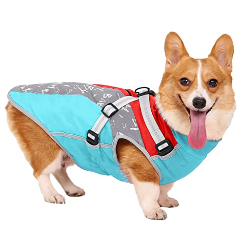 Hundejacke für kaltes Wetter, wasserdicht, für kaltes Wetter, reflektierendes Design, Hundebekleidung für kaltes Wetter, Hundejacke zum Spazierengehen, Wandern, Laufen von FOCCAR